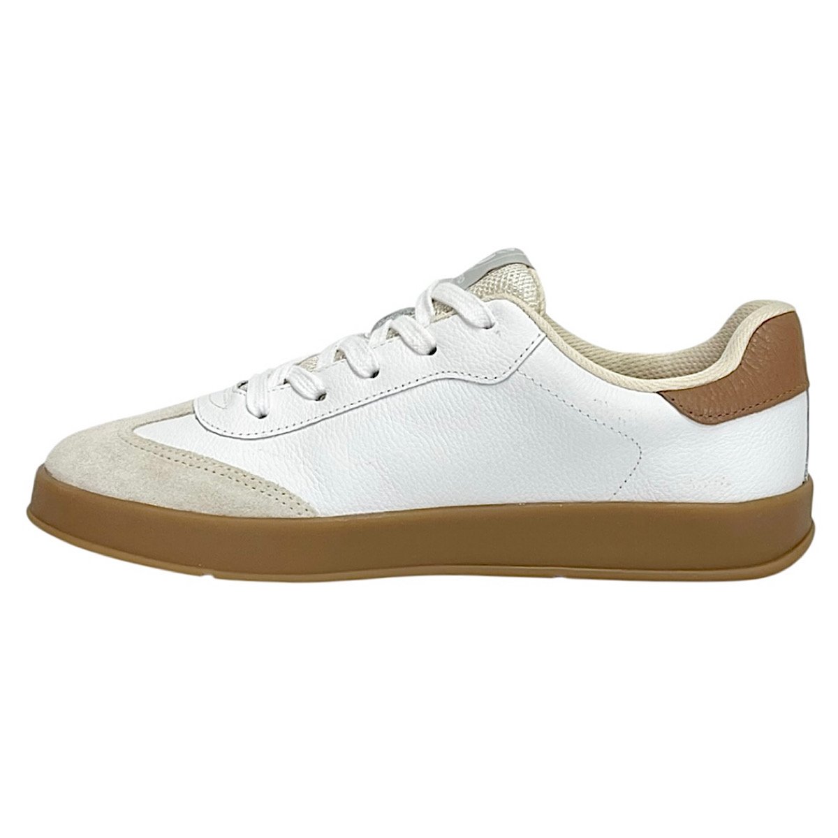 Tênis Bottero Casual Feminino em Couro 364905 Branco/Mocha Branco 3