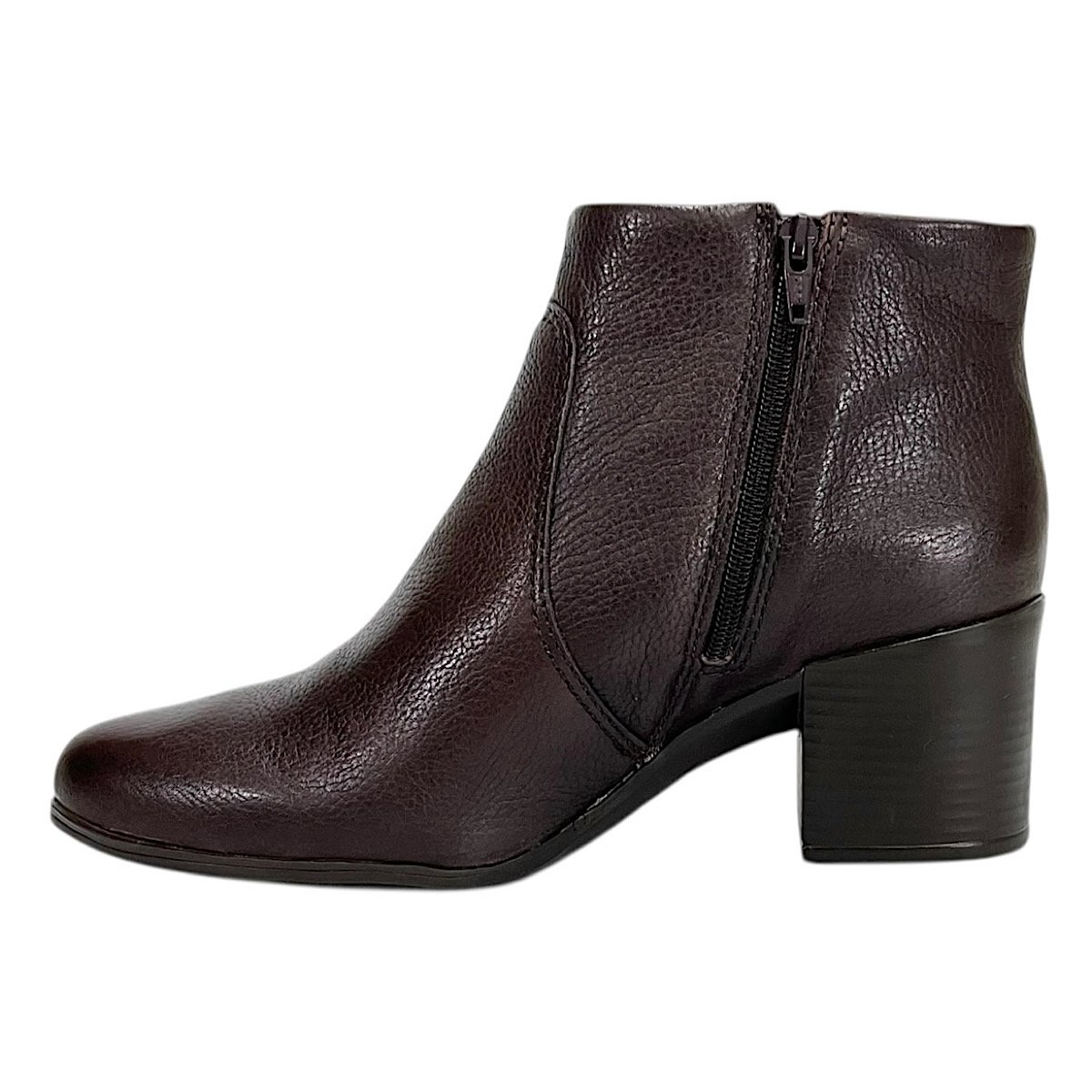 Bota Bottero Cano Baixo Salto Bloco em Couro 346901 Marrom Marrom 3