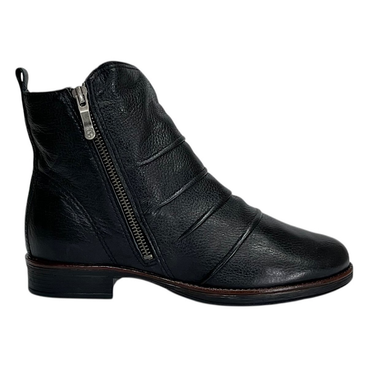 Bota Bottero Cano Curto em Couro 361731 Preto Preto 2