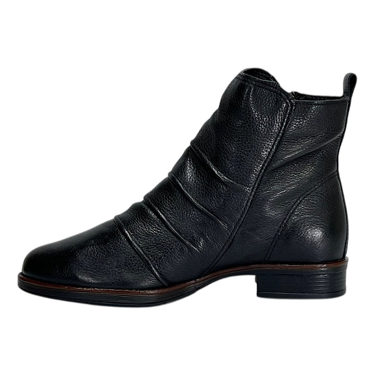 Bota Bottero Cano Curto em Couro 361731 Preto Preto 3