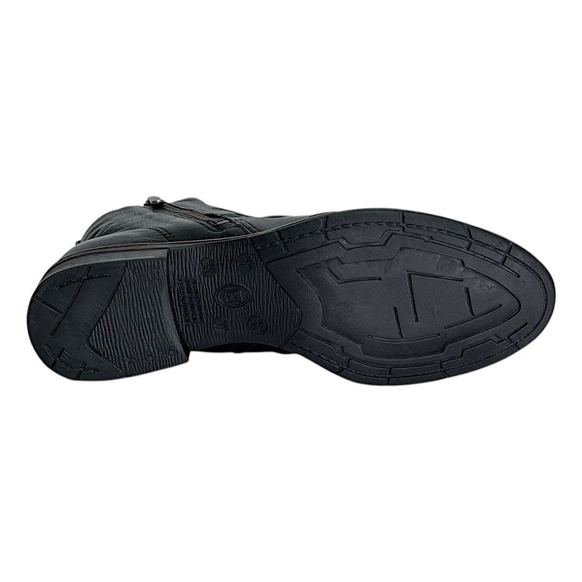 Bota Bottero Cano Curto em Couro 361731 Preto Preto 6