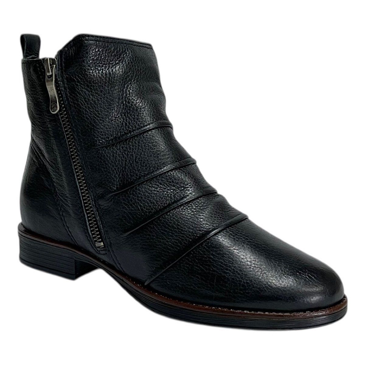 Bota Bottero Cano Curto em Couro 361731 Preto