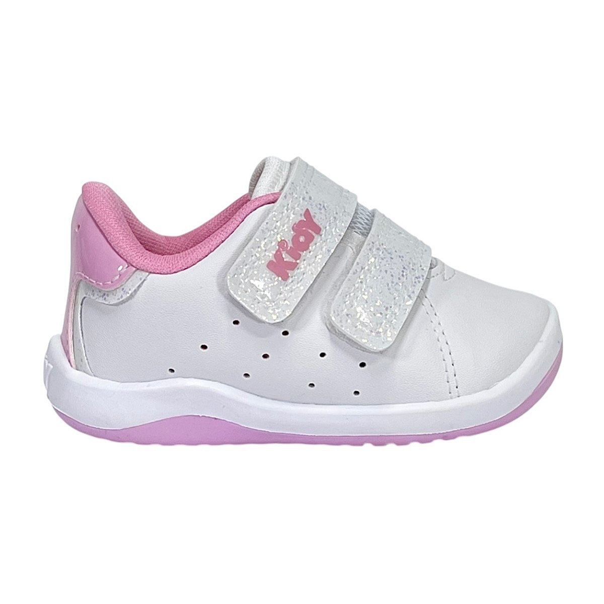 Tênis Kidy Baby Colors Equilíbrio 81653 Branco/Rosa Branco 2