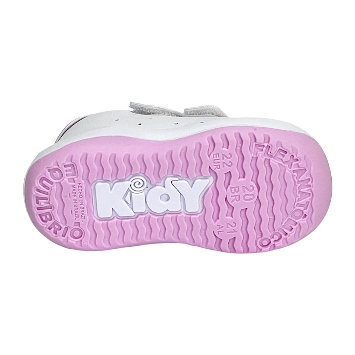 Tênis Kidy Baby Colors Equilíbrio 81653 Branco/Rosa Branco 6