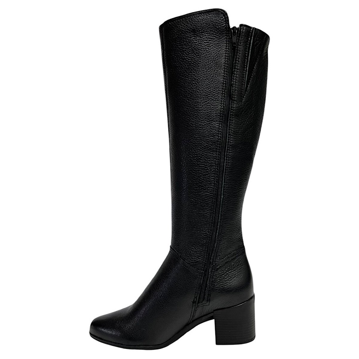 Bota Bottero Cano Longo Salto Médio 346903 Preto Preto 4