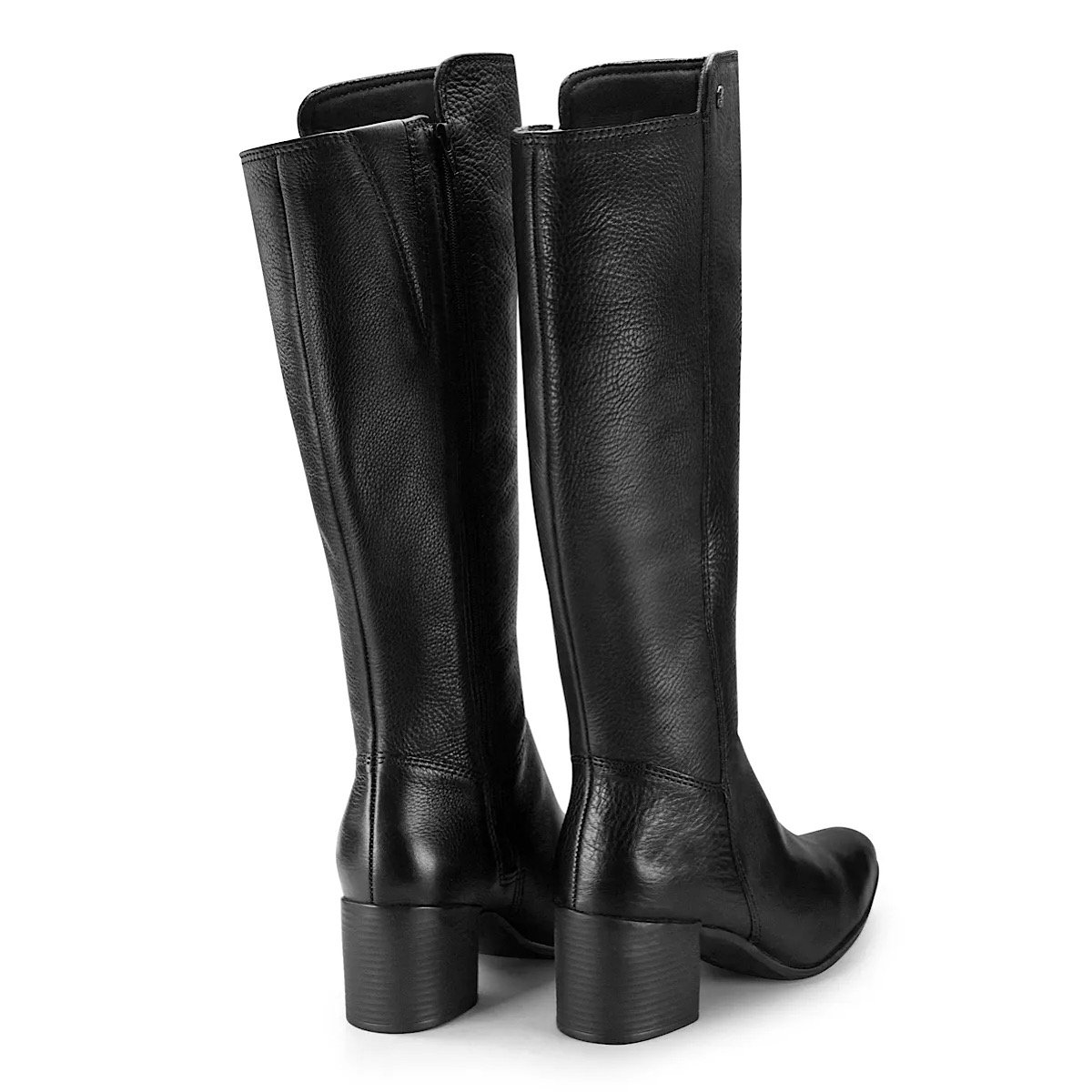 Bota Bottero Cano Longo Salto Médio 346903 Preto Preto 6