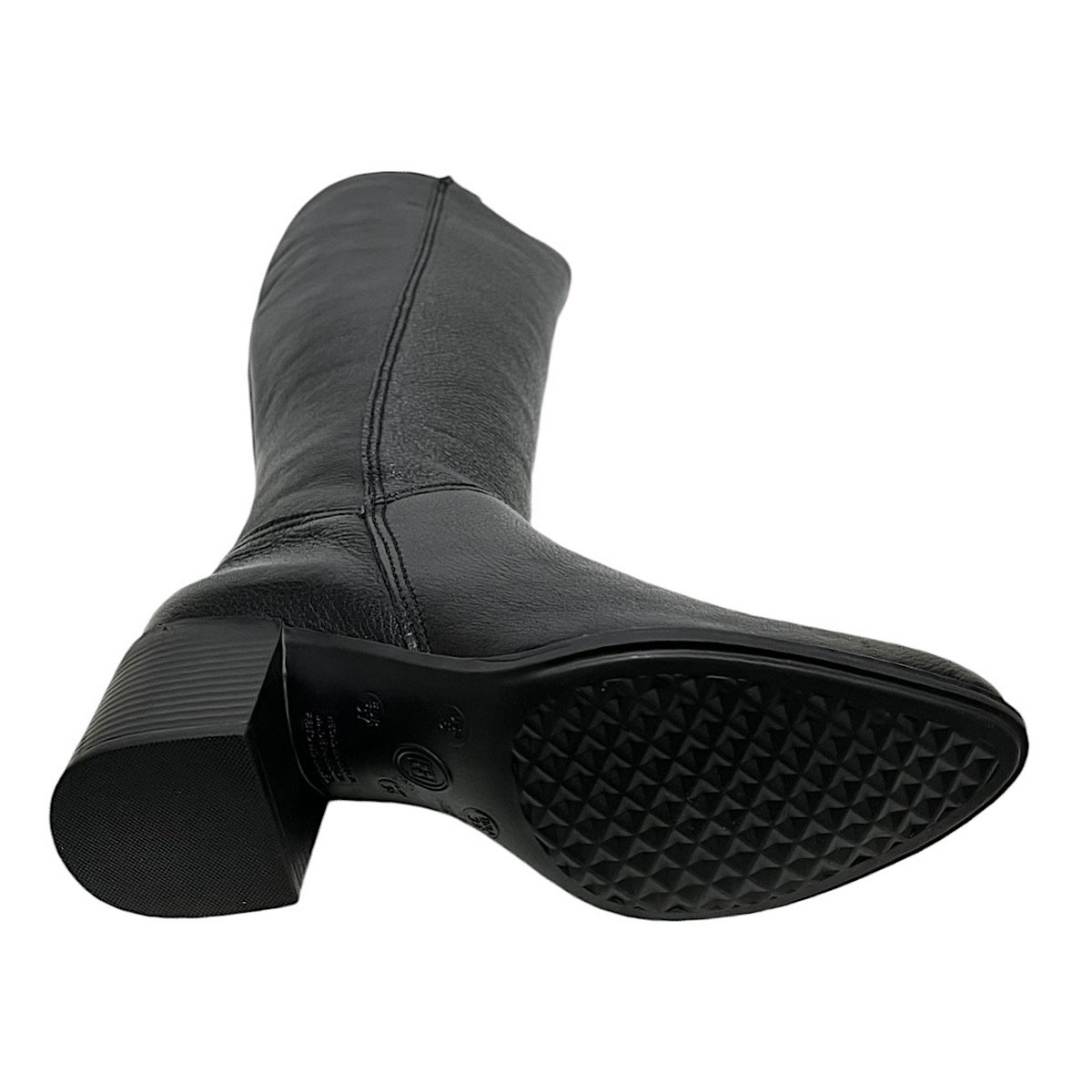 Bota Bottero Cano Longo Salto Médio 346903 Preto Preto 7
