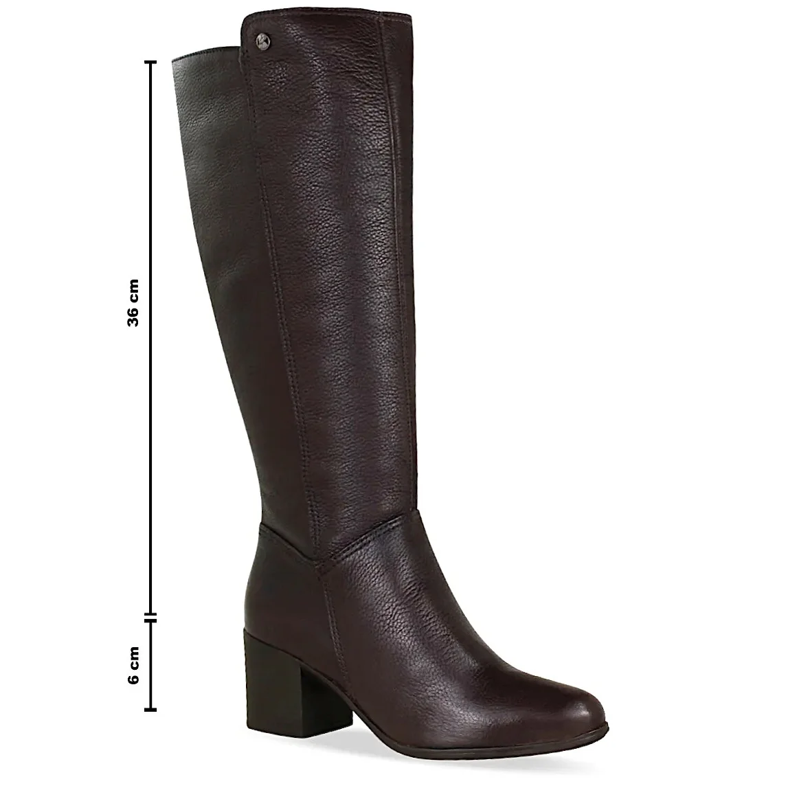 Bota Bottero Cano Longo Salto Médio 346903 Marrom Marrom 2