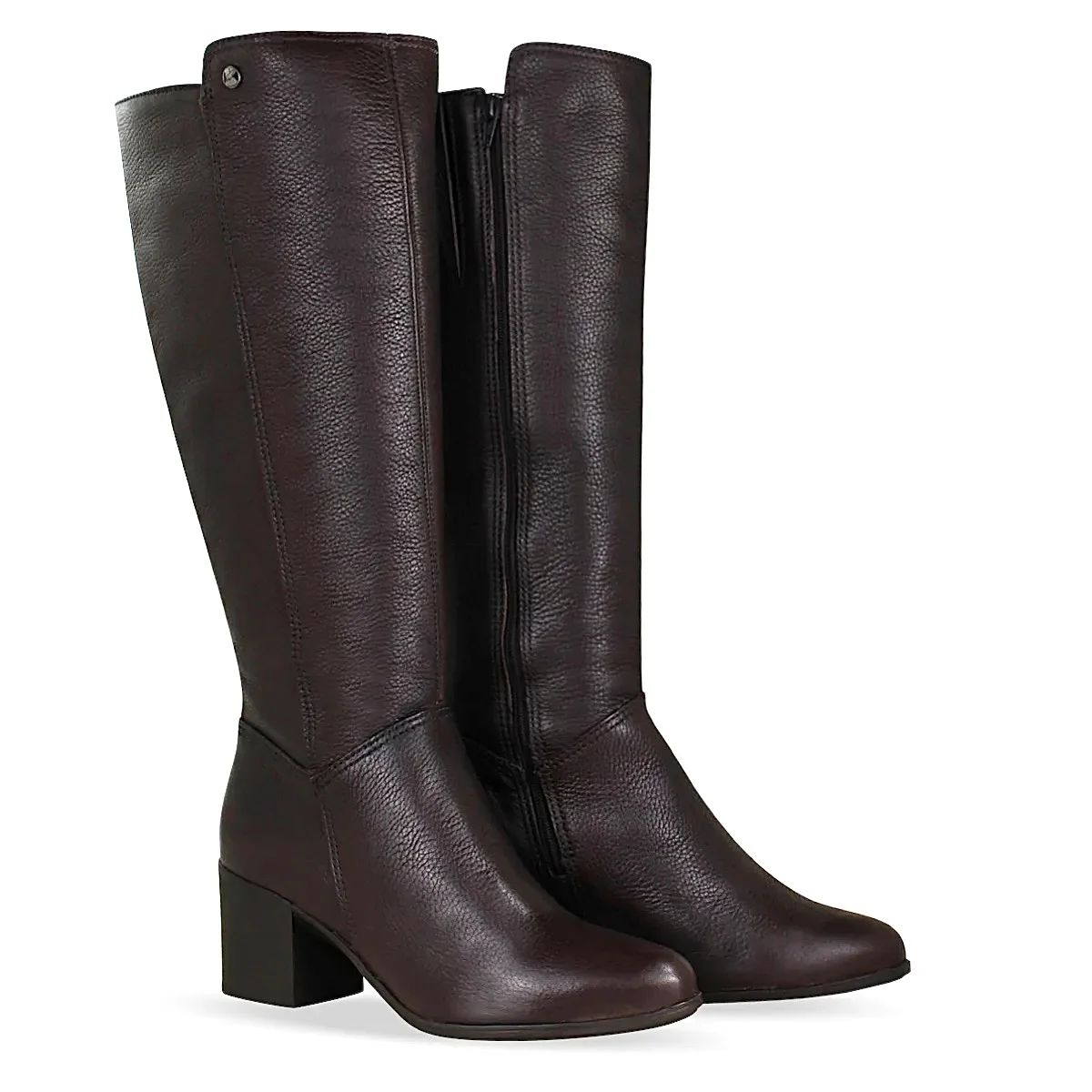 Bota Bottero Cano Longo Salto Médio 346903 Marrom Marrom 3