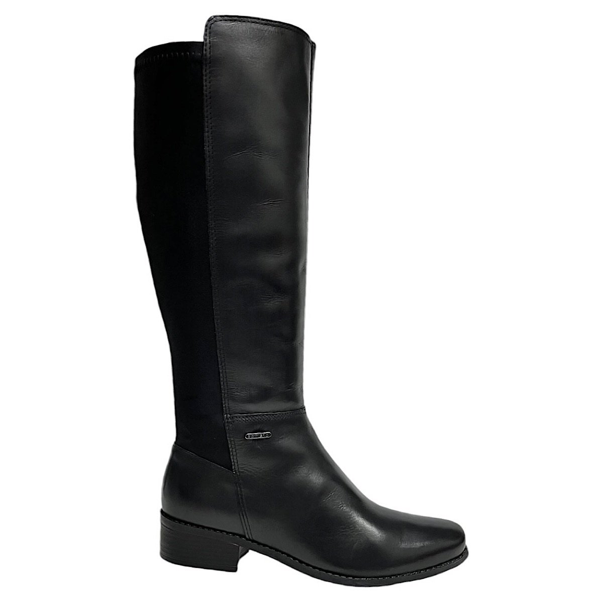 Bota Bottero Cano Longo Salto Baixo 345801 Preto Preto 3