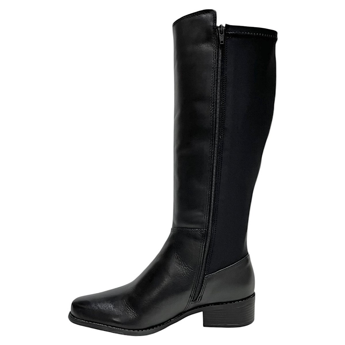 Bota Bottero Cano Longo Salto Baixo 345801 Preto Preto 4