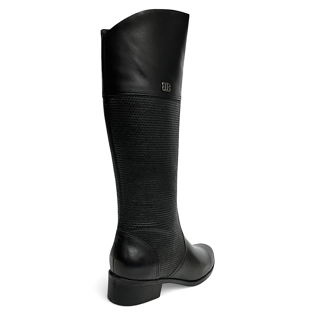 Bota Bottero Cano Longo Salto Baixo 345809 Preto Preto 5