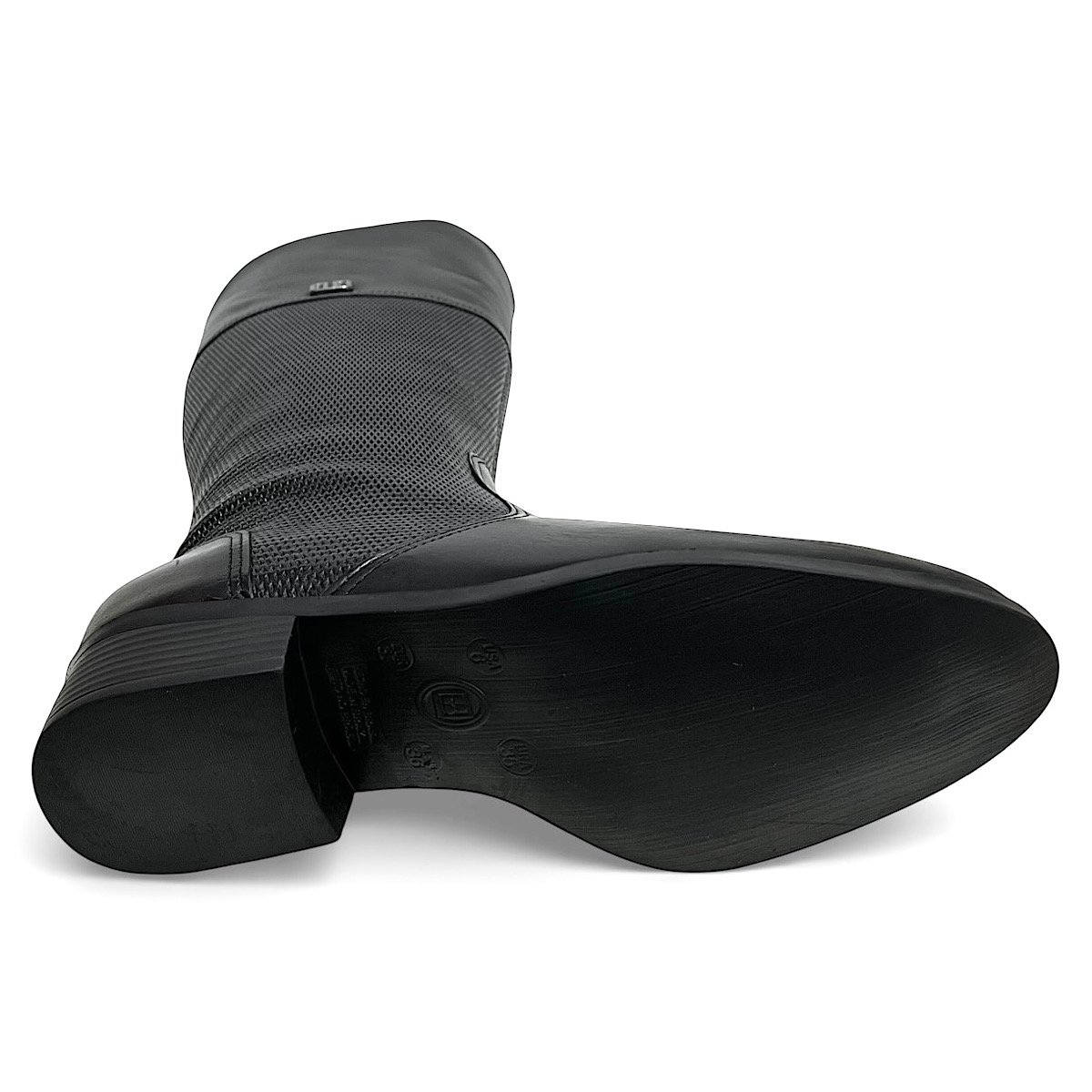 Bota Bottero Cano Longo Salto Baixo 345809 Preto Preto 6