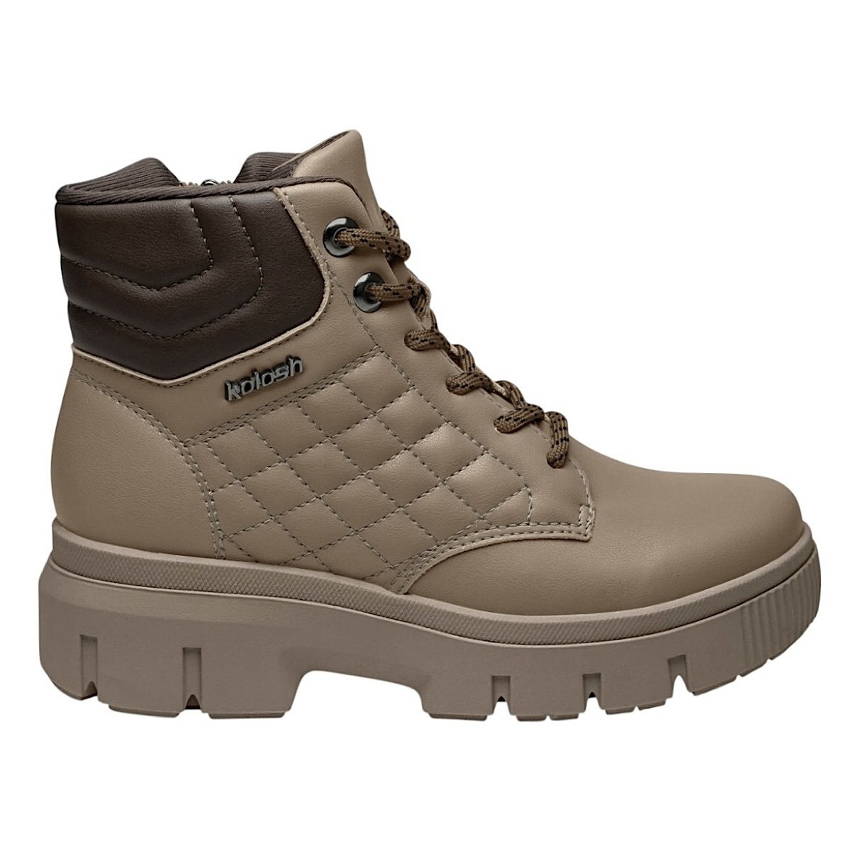 Bota Kolosh Coturno Adventure C3377 Marrom Titanium Cinza 1