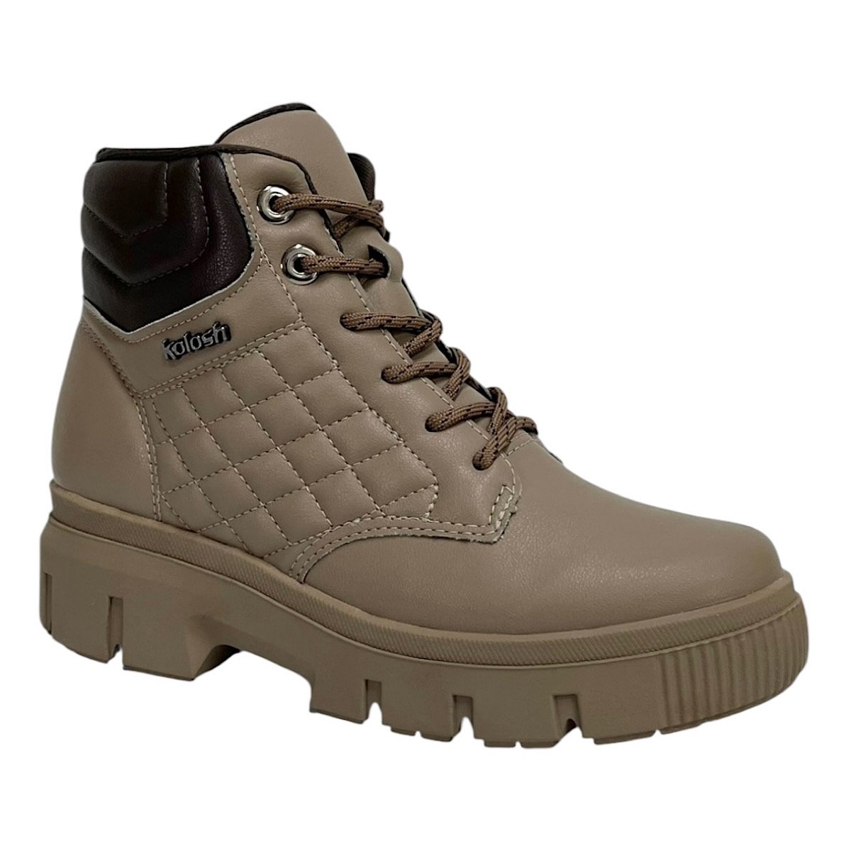 Bota Kolosh Coturno Adventure C3377 Marrom Titanium Cinza 2
