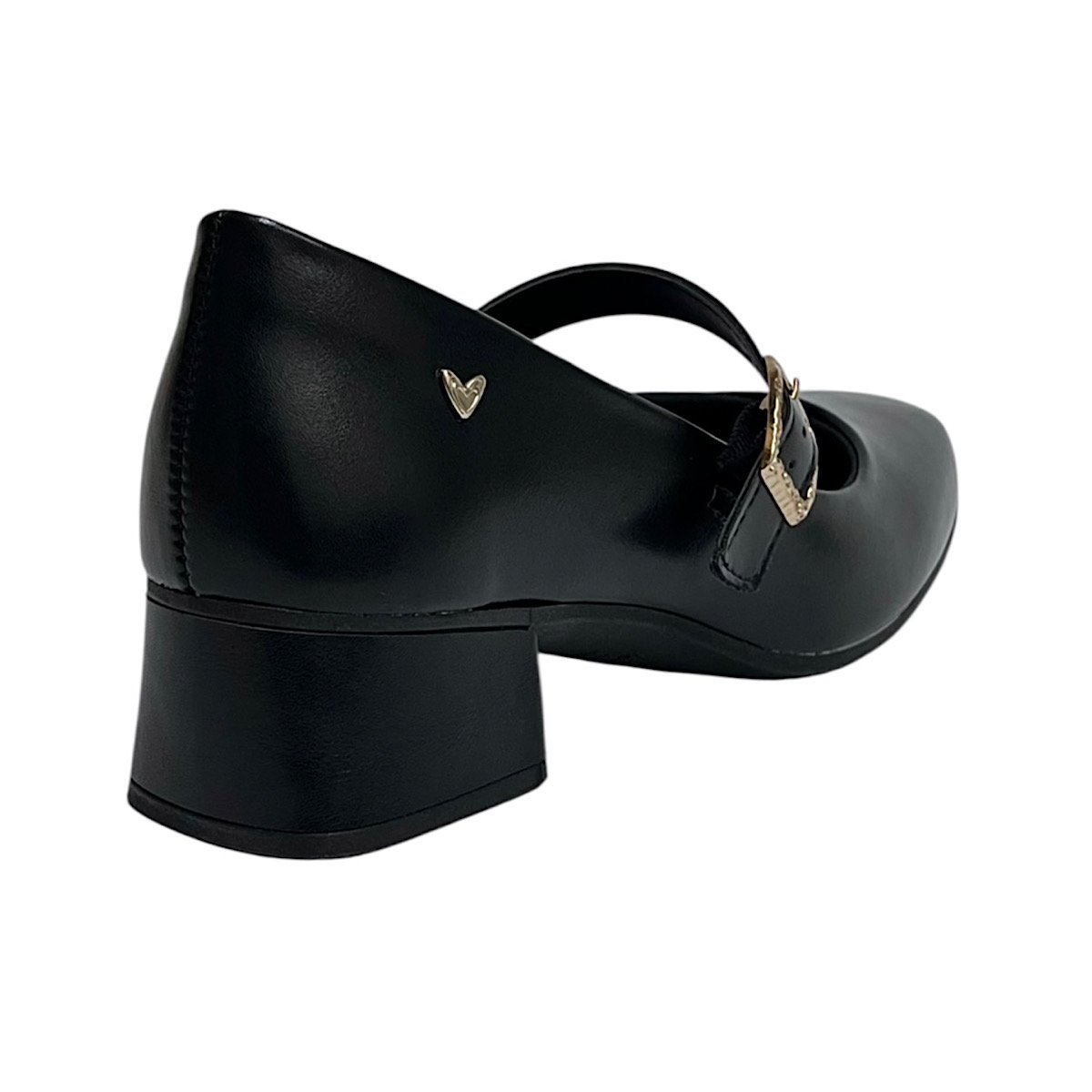 Sapato Mississipi Mary Jane Salto Bloco J1523 Preto Preto 5