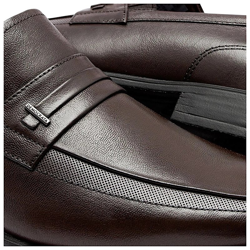 Sapato Democrata Unique Esporte Fino 646102 Marrom Marrom 3
