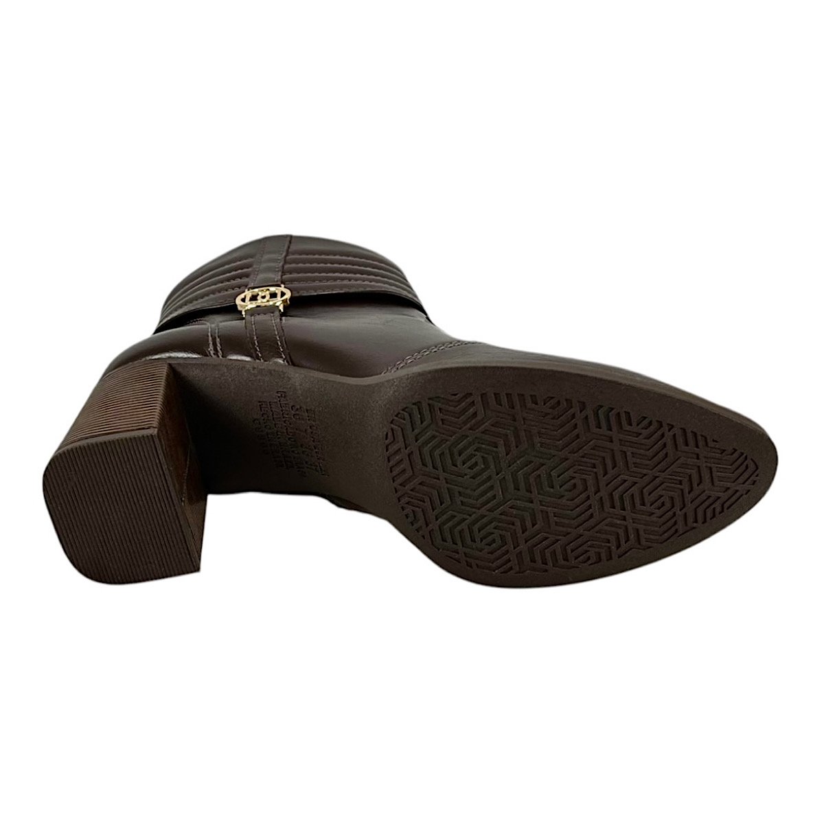 Bota Dakota Cano Baixo Salto Bloco D2161 Marrom Marrom 6