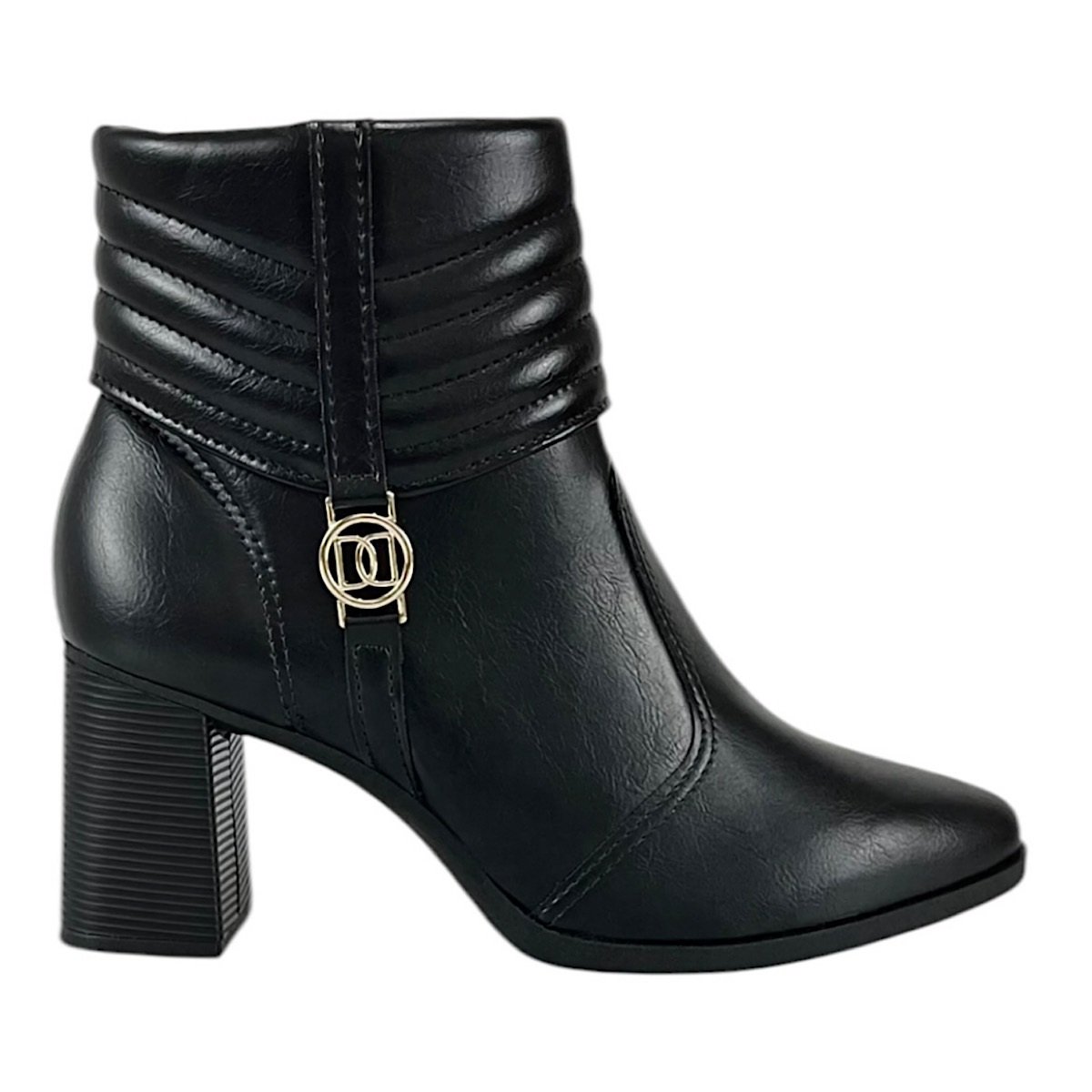 Bota Dakota Cano Baixo Salto Bloco D2161 Preta Preto 2