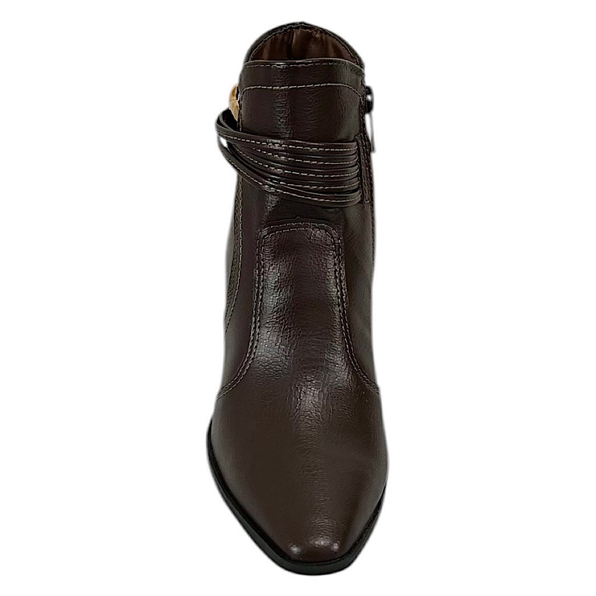 Bota Dakota Ankle Boot Salto Bloco D2393 Marrom Marrom 4