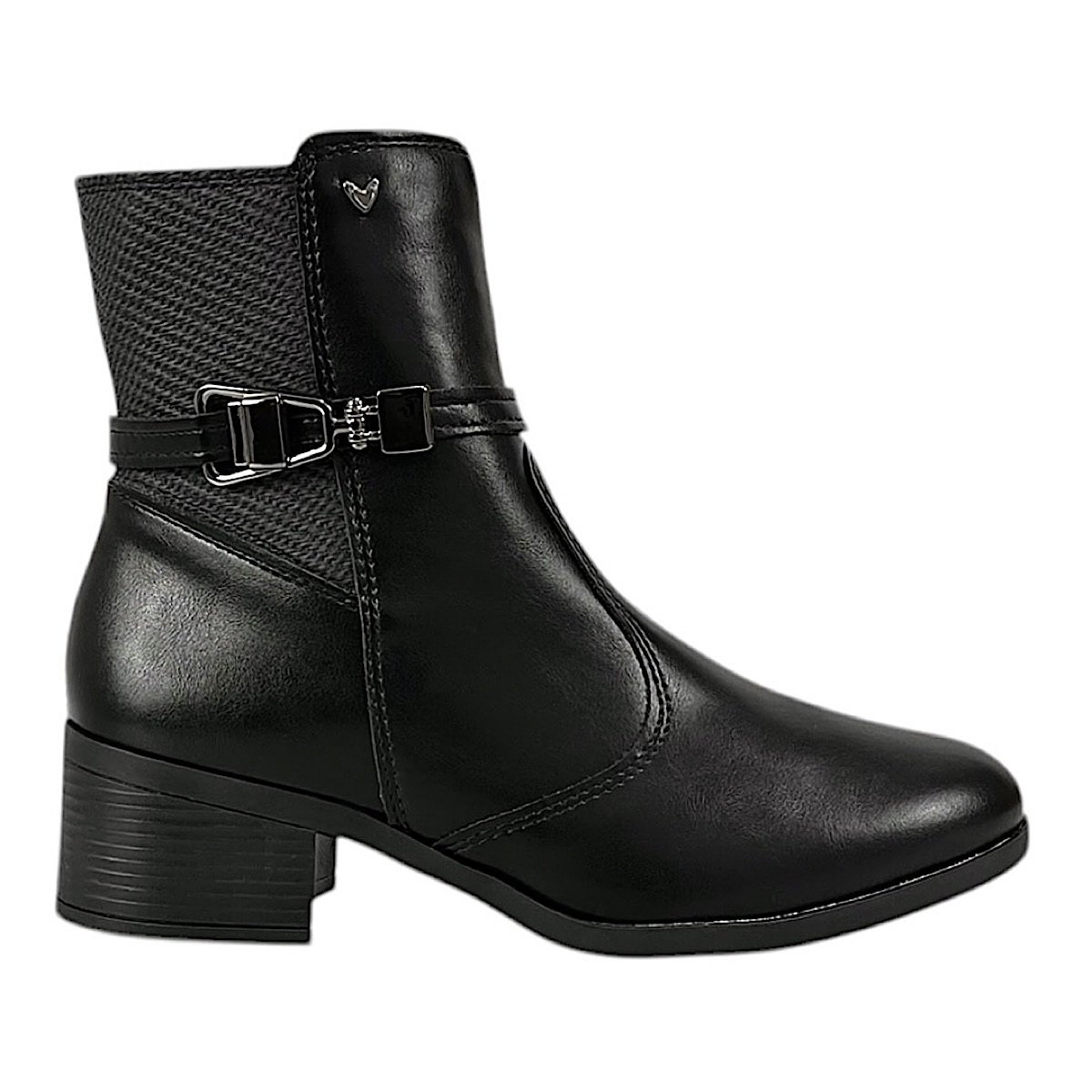 Bota Dakota Mississipi Cano Curto J1441 Preto Preto 2