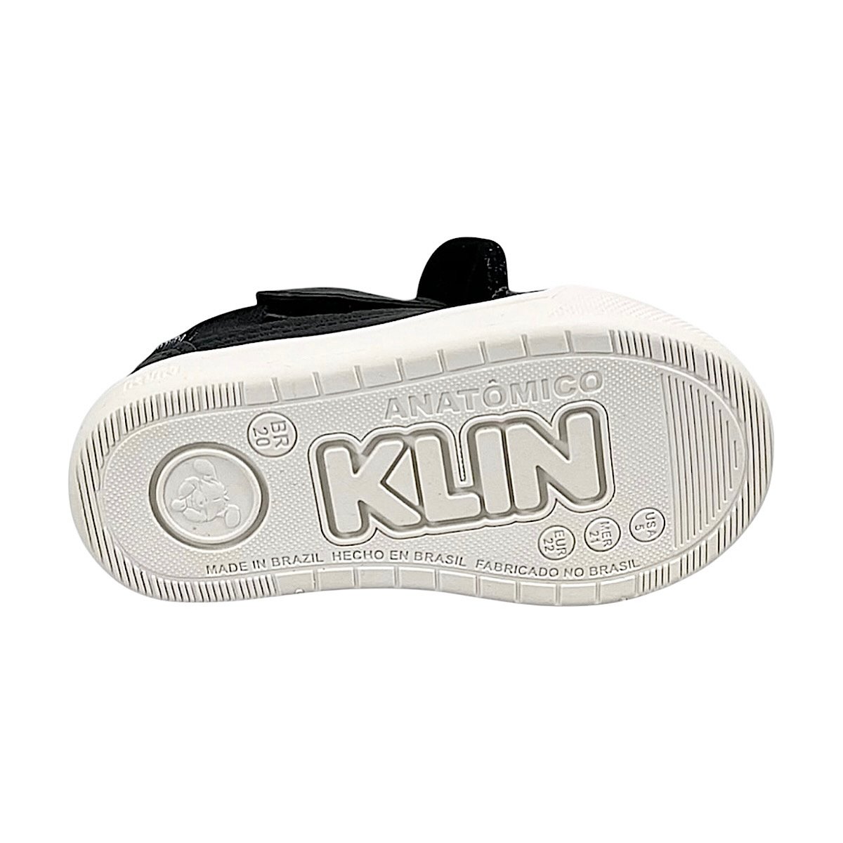 Tênis Klin Baby Sky Cano Alto 358012 Preto Preto 6