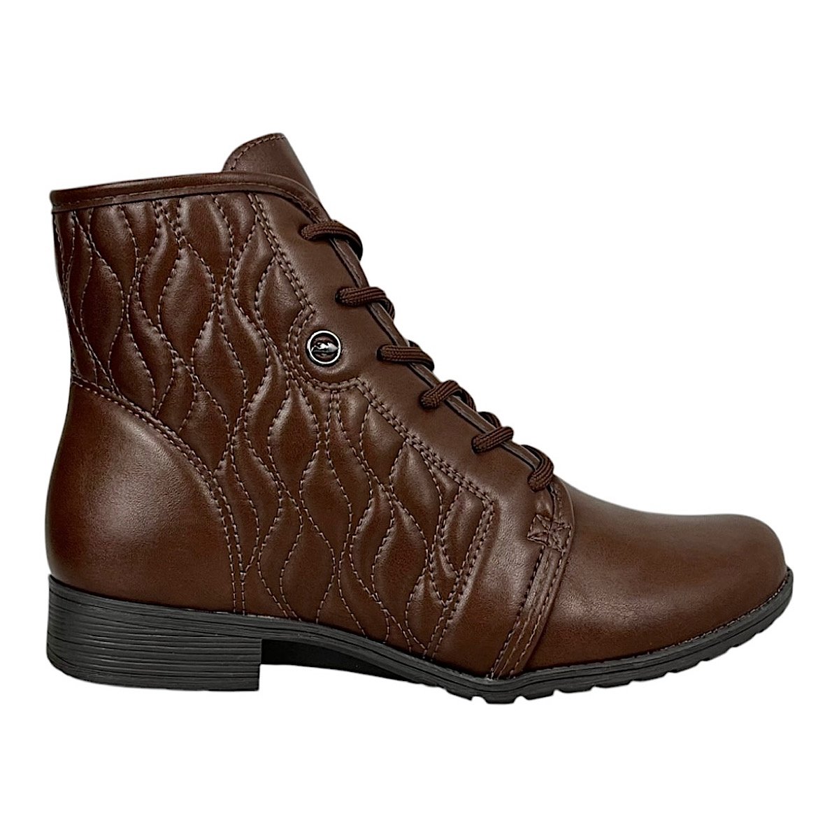 Bota Dakota Coturno Salto Baixo D2181 Marrom Marrom 2