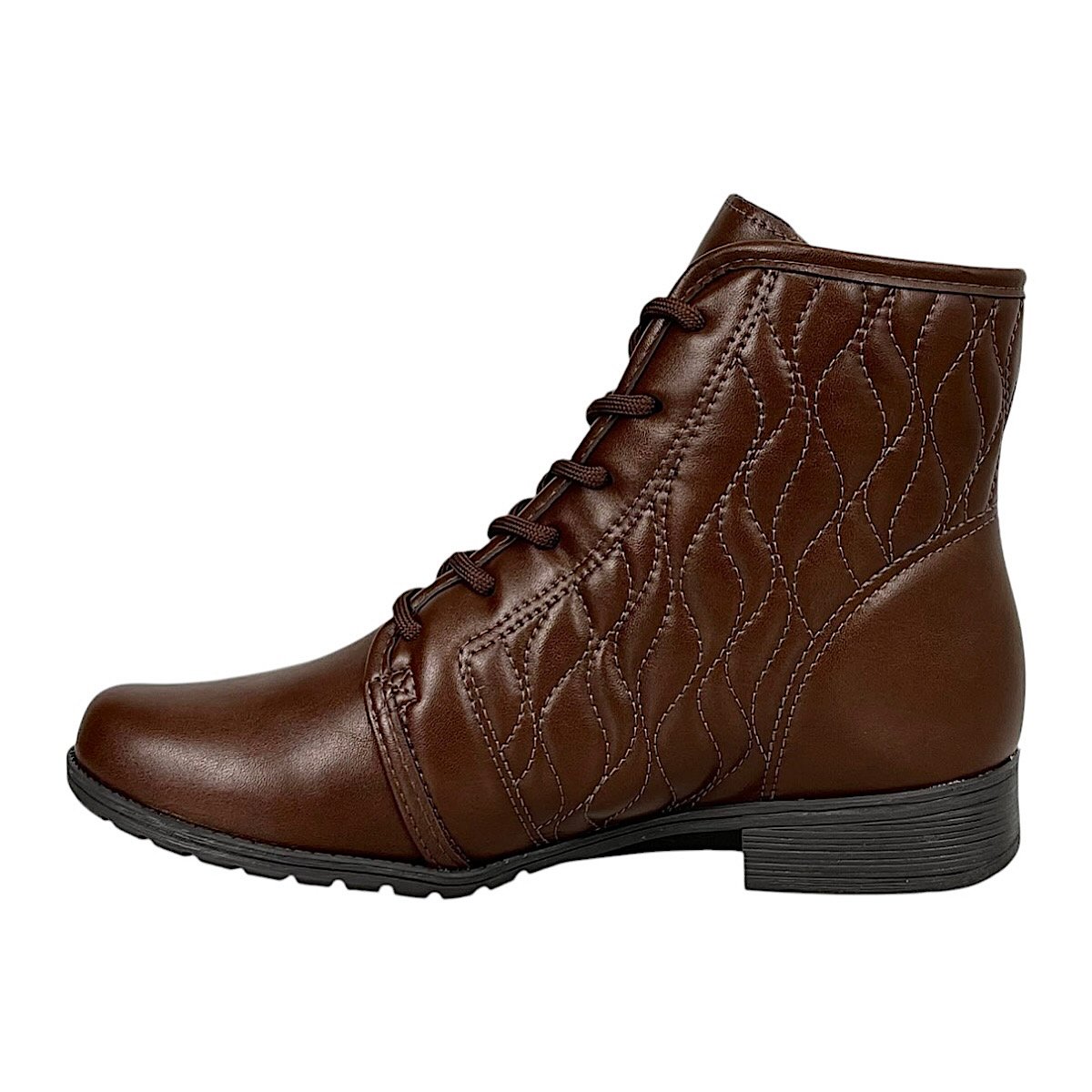 Bota Dakota Coturno Salto Baixo D2181 Marrom Marrom 3