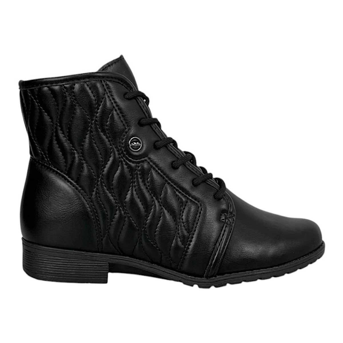 Bota Dakota Coturno Salto Baixo D2181 Preta Preto 2