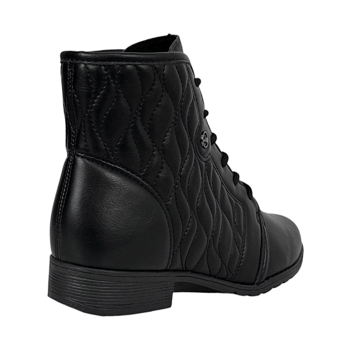 Bota Dakota Coturno Salto Baixo D2181 Preta Preto 5