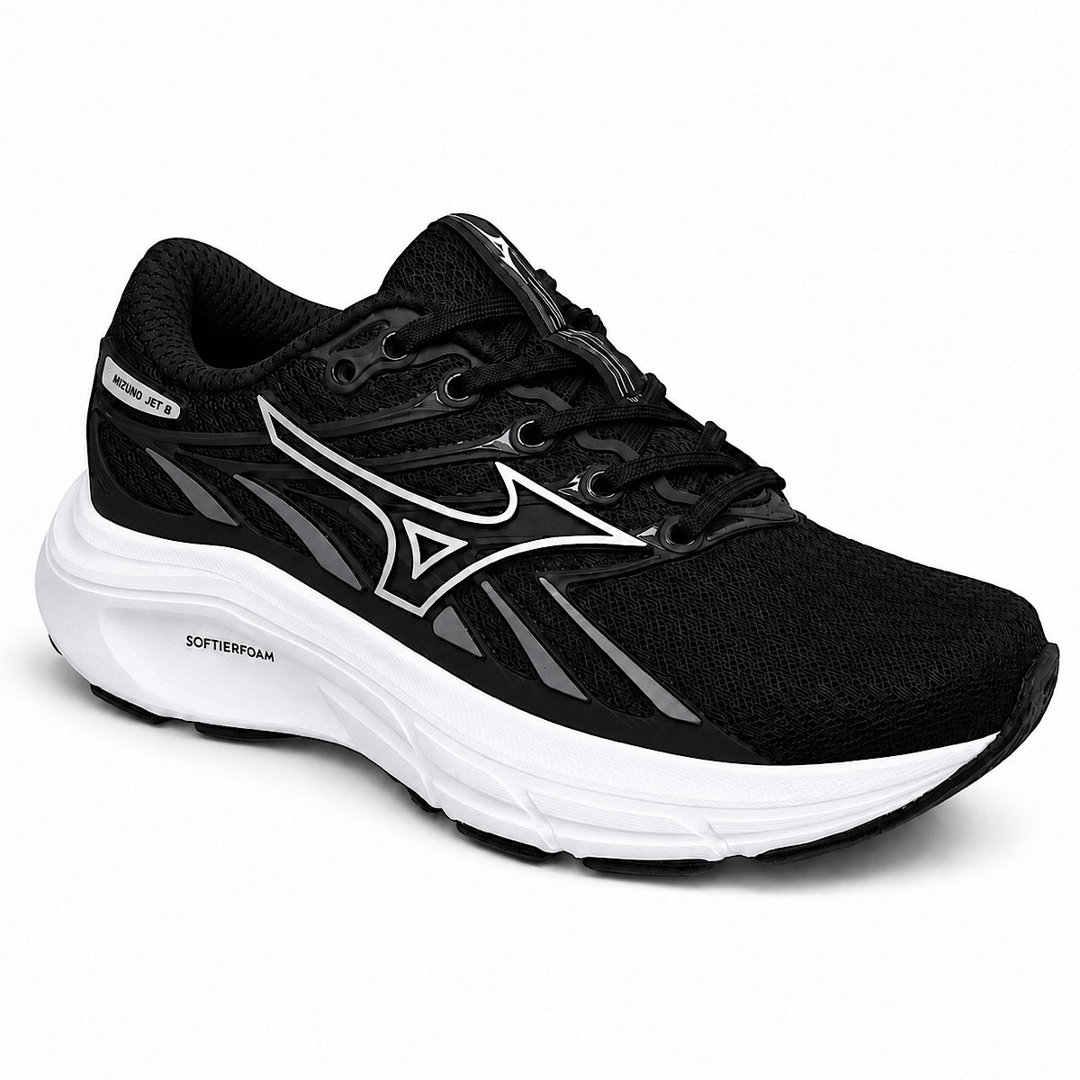 Tênis de Corrida Mizuno Jet 8 101043043 Preto Preto 2