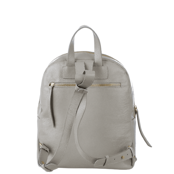 Mochila Nanda Cinza com Listra Rosa Cinza 3