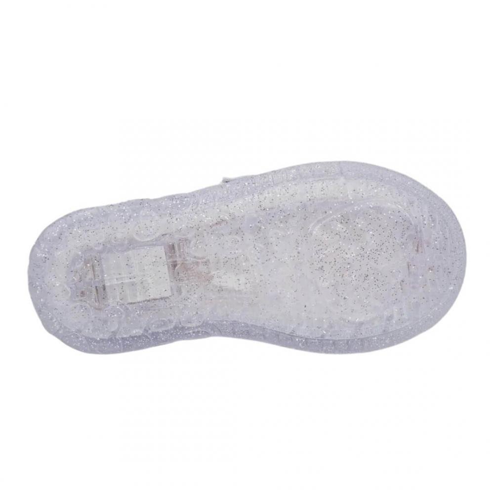 Tênis Infantil Menina Pampili 483.015 Luz Foil Laço Branco Branco 6