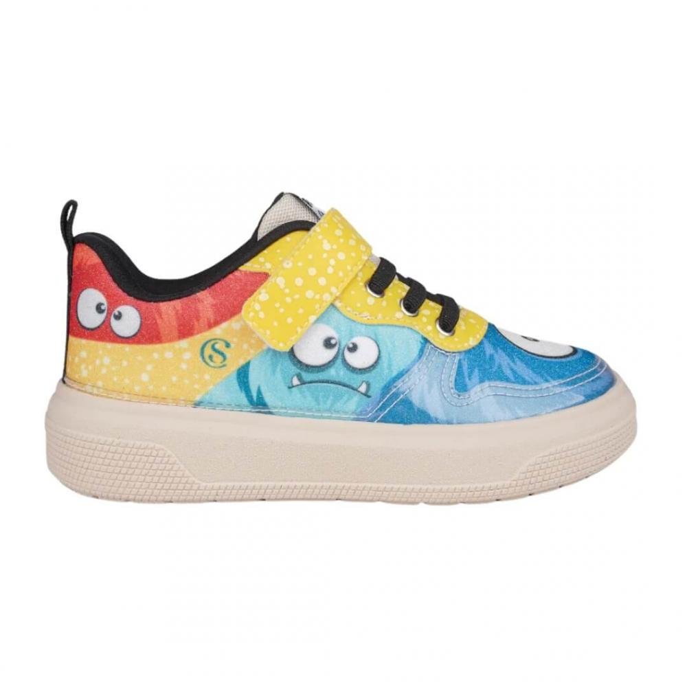 Tênis Infantil Menina Pampili 736.036 Xp 24 Chocomonstros Cacau Show Glitter Azul 1