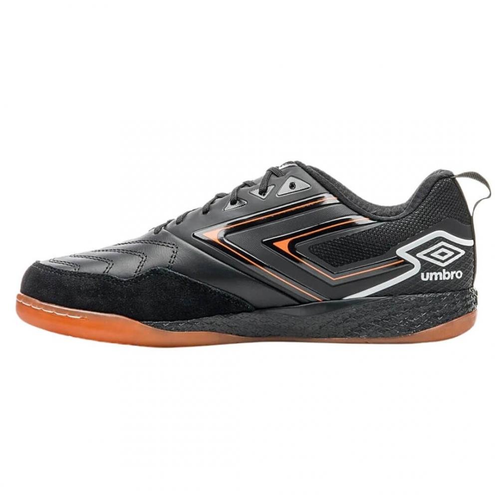Chuteira Unissex Futsal Umbro 1254973 Pro 5 Bump Preto/Laranja 2
