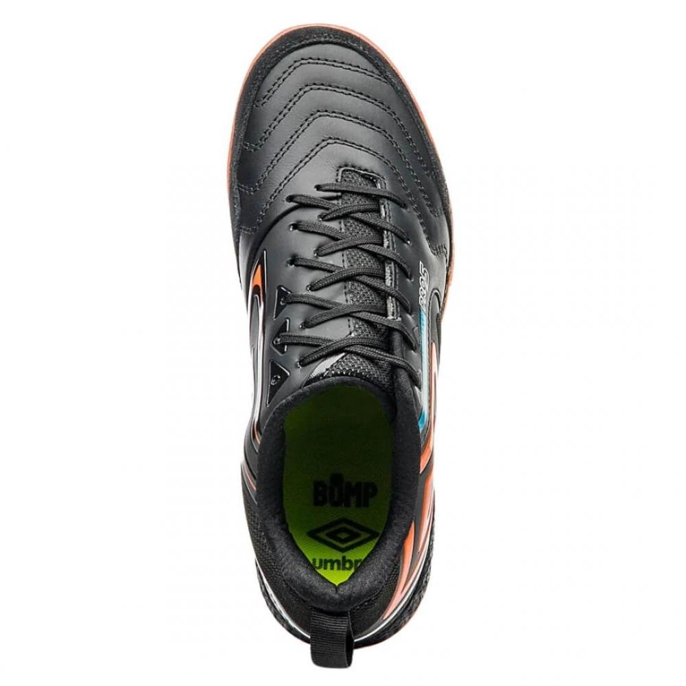 Chuteira Unissex Futsal Umbro 1254973 Pro 5 Bump Preto/Laranja 4