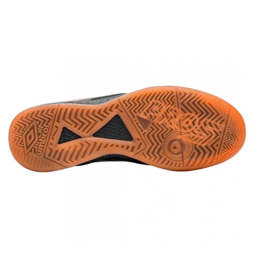 Chuteira Unissex Futsal Umbro 1254973 Pro 5 Bump Preto/Laranja 6