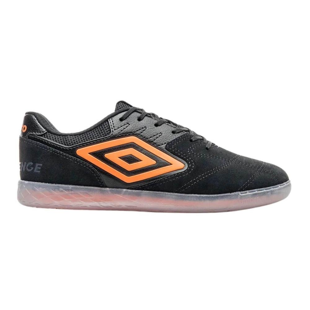 Chuteira Masculina Futsal Umbro 1259543 Pró Challenge Preto/Laranja 1