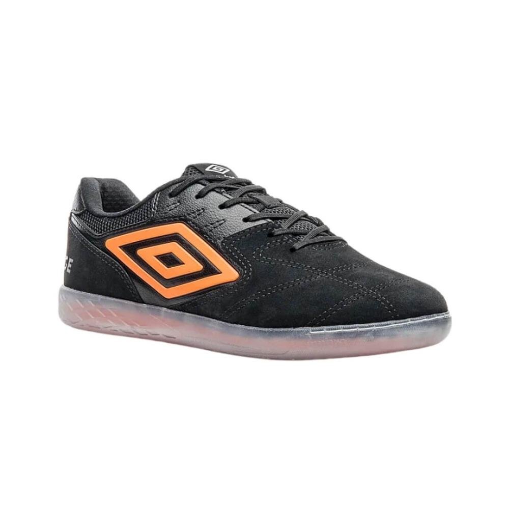Chuteira Masculina Futsal Umbro 1259543 Pró Challenge Preto/Laranja 2