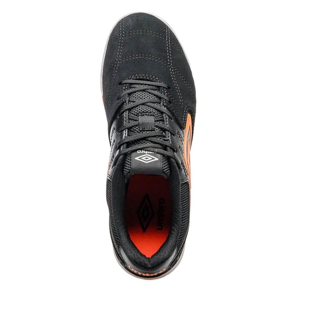Chuteira Masculina Futsal Umbro 1259543 Pró Challenge Preto/Laranja 5