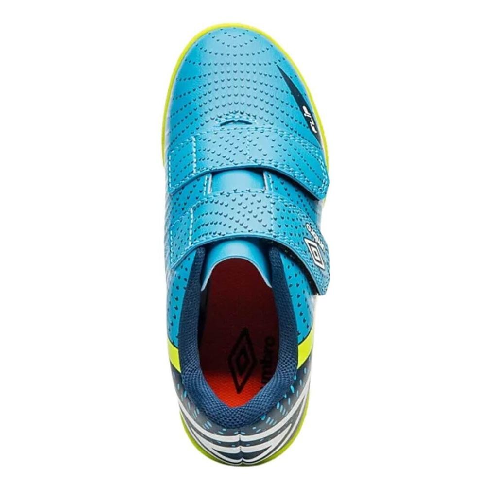Chuteira Infantil Menino Futsal Umbro 1251527 Flip Kids Azul 3