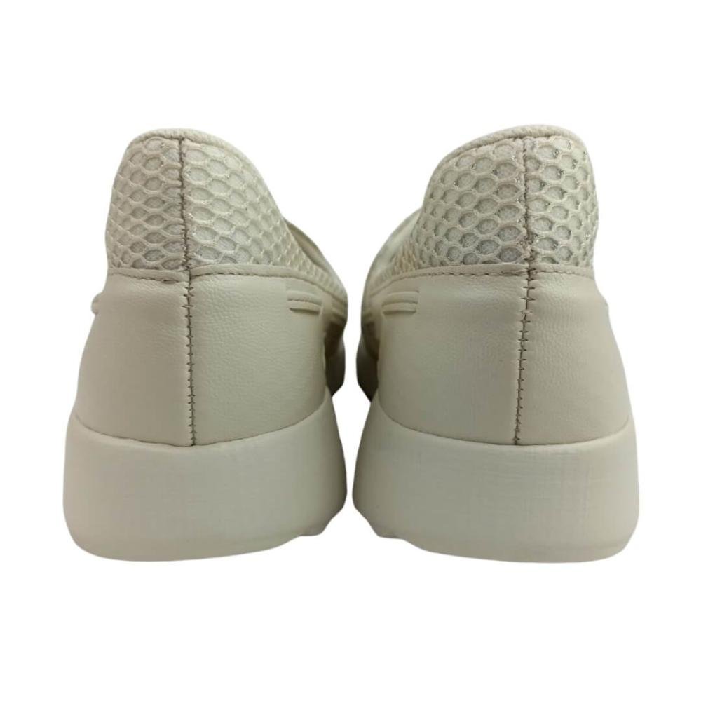 Tênis Feminino Piccadilly 970107-1 Slip On Favo Brilho Branco 3