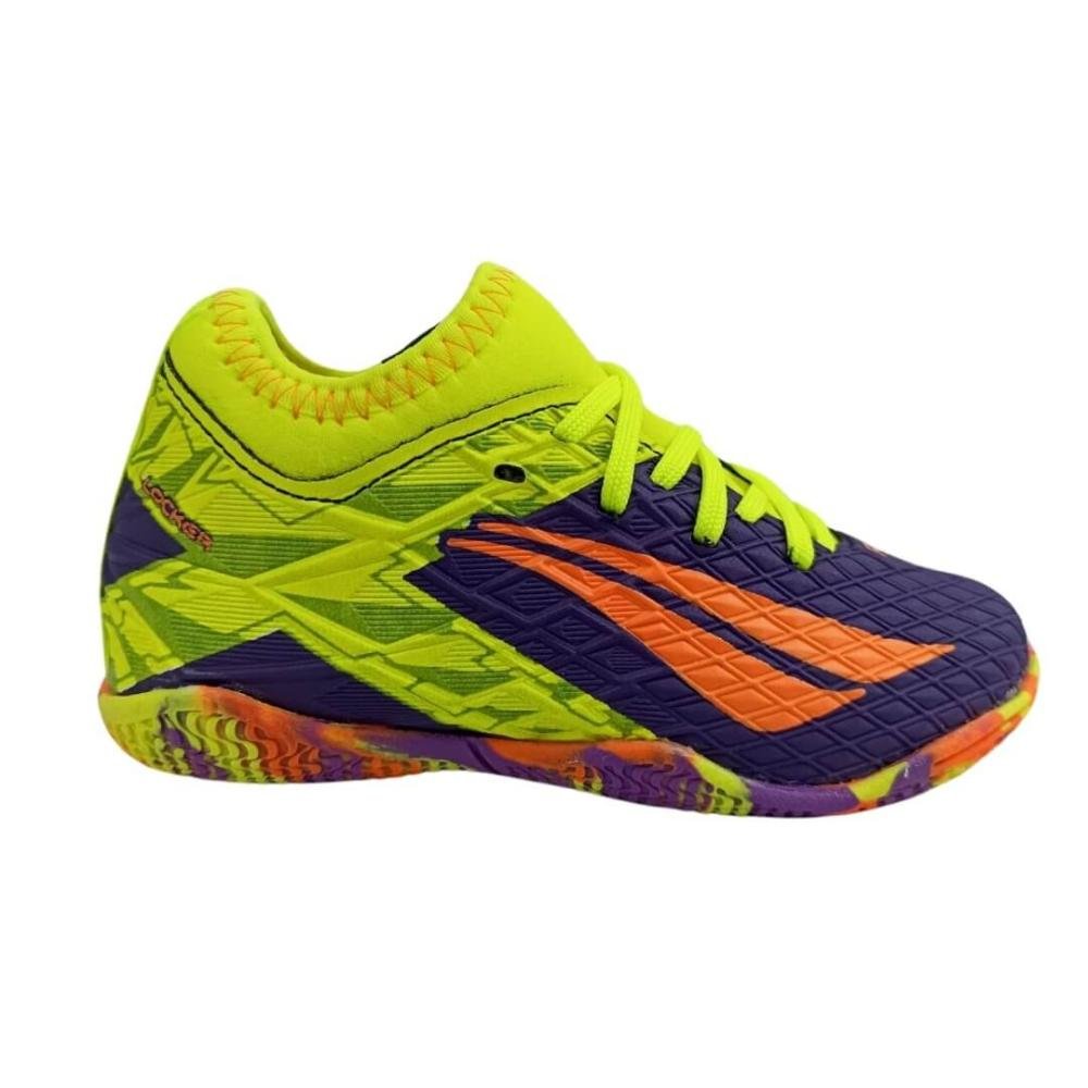 Chuteira Infantil Menino Futsal Penalty 126255/7450 Rx Locker Kids y-3 Roxo/Amarelo 1