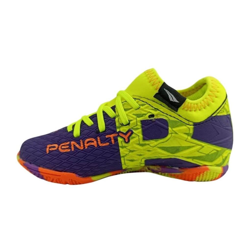 Chuteira Infantil Menino Futsal Penalty 126255/7450 Rx Locker Kids y-3 Roxo/Amarelo 2