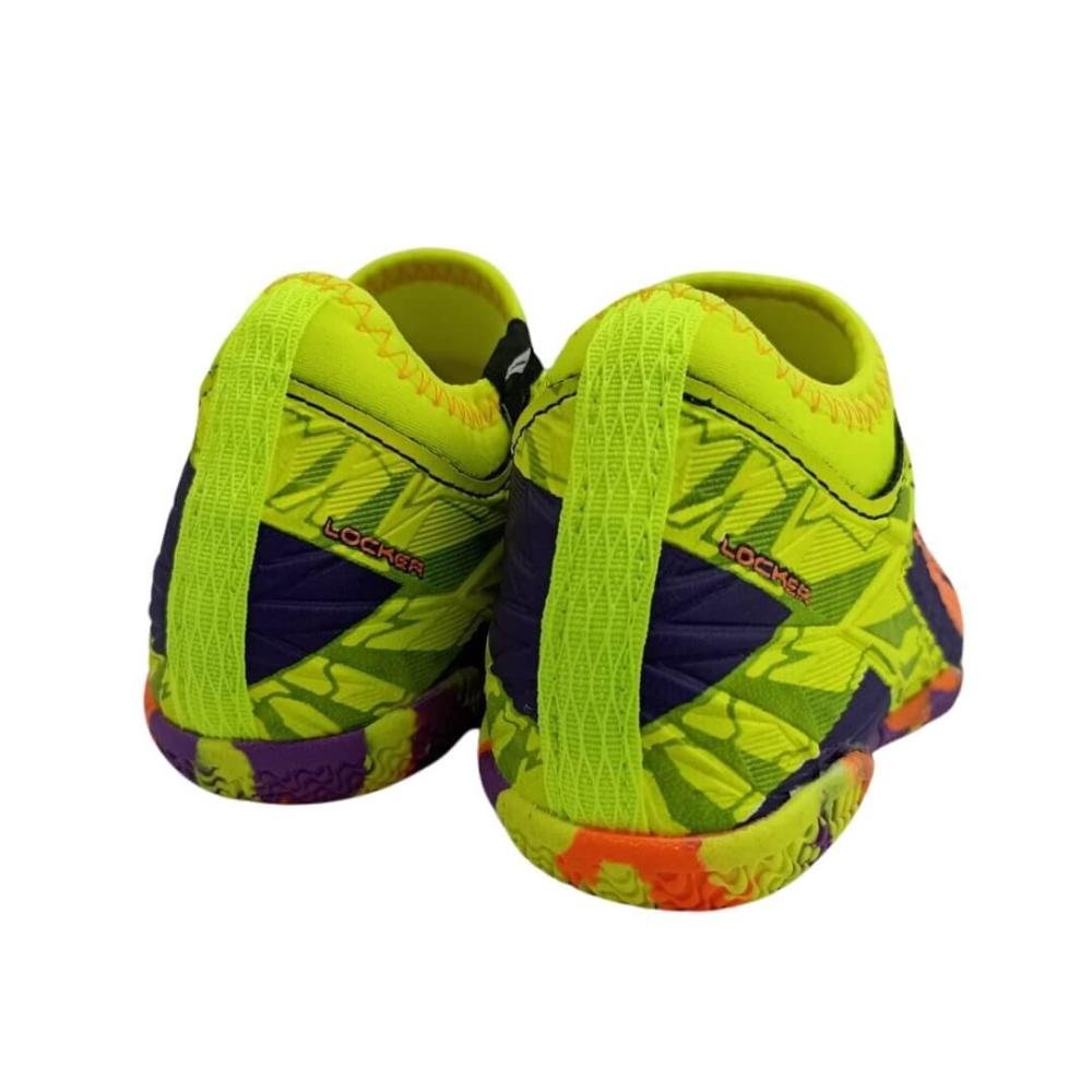 Chuteira Infantil Menino Futsal Penalty 126255/7450 Rx Locker Kids y-3 Roxo/Amarelo 4