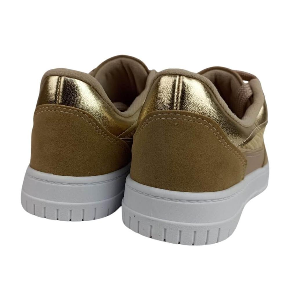 Tênis Feminino Vizzano 1419.105 Bege/Dourado Bege 4
