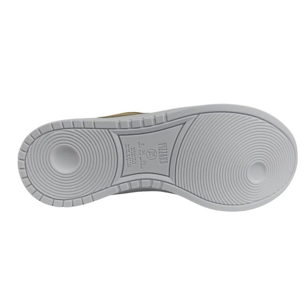 Tênis Feminino Vizzano 1419.105 Bege/Dourado Bege 5