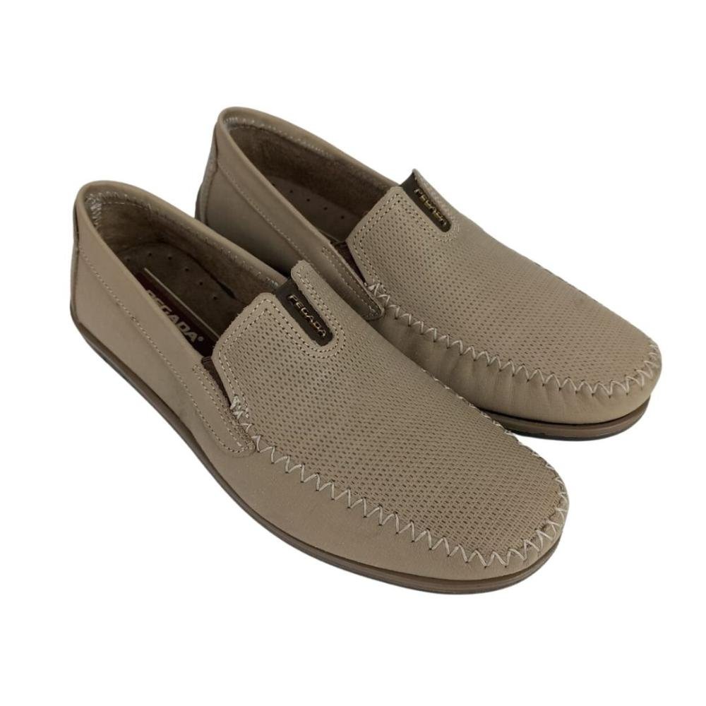 Mocassim Masculino Pegada 141605-05 Jeans Bege 3