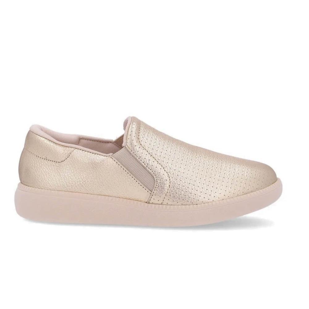 Tênis Feminino Usaflex Aj0207005 Slip On Dourado 1