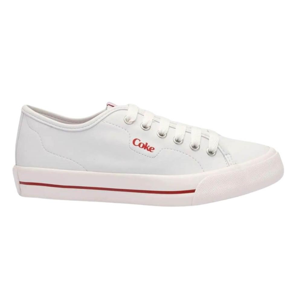 Tênis Feminino Coca-Cola Cc2453 Chandler Town Branco Branco 1